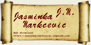 Jasminka Markčević vizit kartica